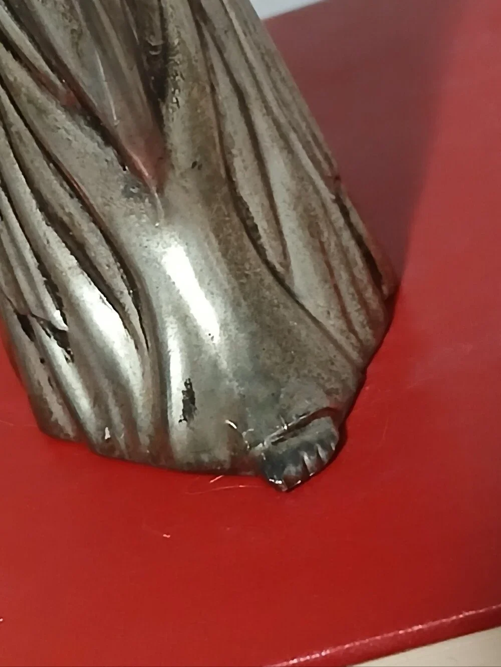 Vintage Angel Candle Holder Silver Plated Sculpture